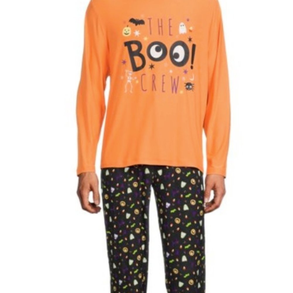 NWT L or XL BOO CREW ghosts halloween mens matching family pajamas derek heart